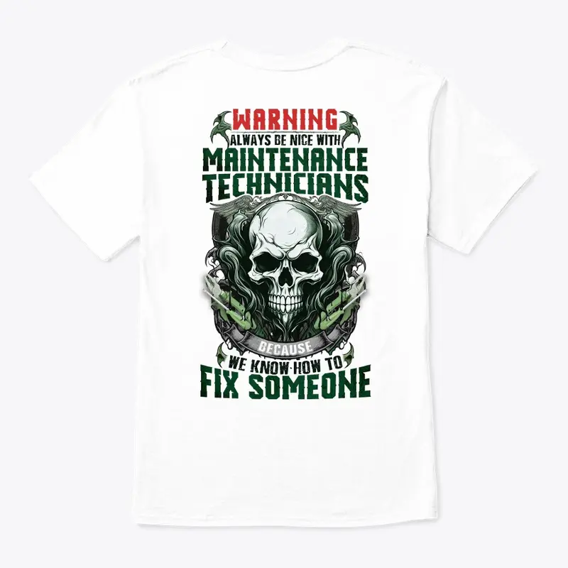 Maintenance Technician Warning Shirt 