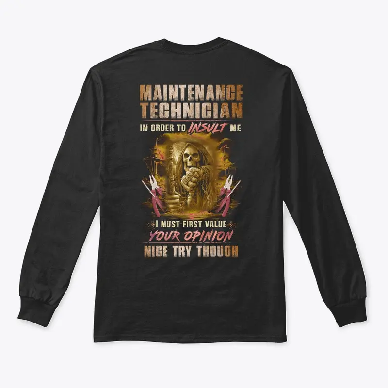 Tough Maintenance Technician Hoodie 