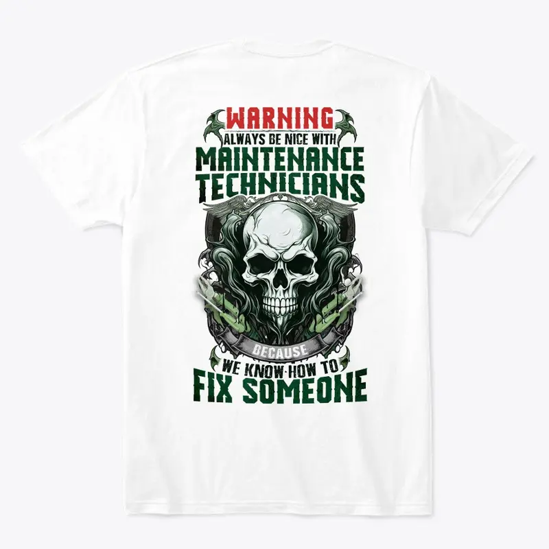 Maintenance Technician Warning Shirt 